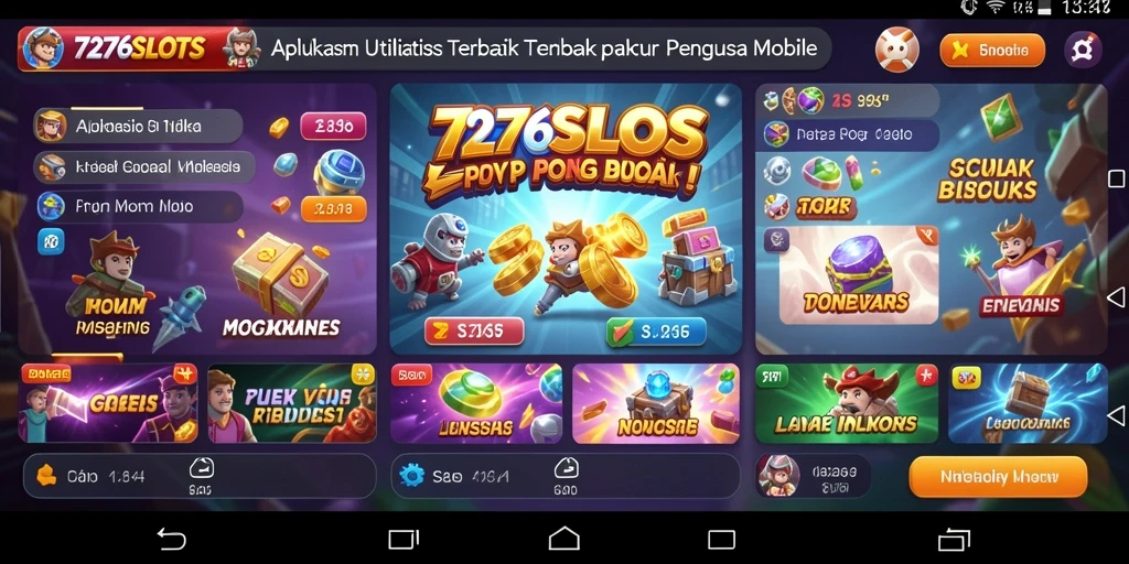 Tampilan gameplay menarik dari 7276SLOTS dengan fitur utilitas yang bermanfaat.
