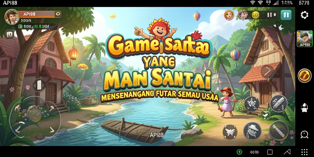 Tampilan grafis ceria dan penuh warna dari API88 yang menghibur.
