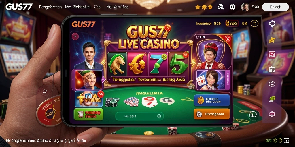 Tampilan gameplay GUS77 yang menarik di Live Casino.