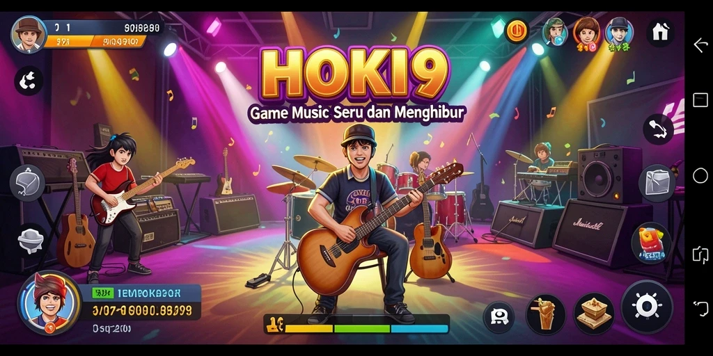 Gameplay HOKI9 yang interaktif dan penuh musik.