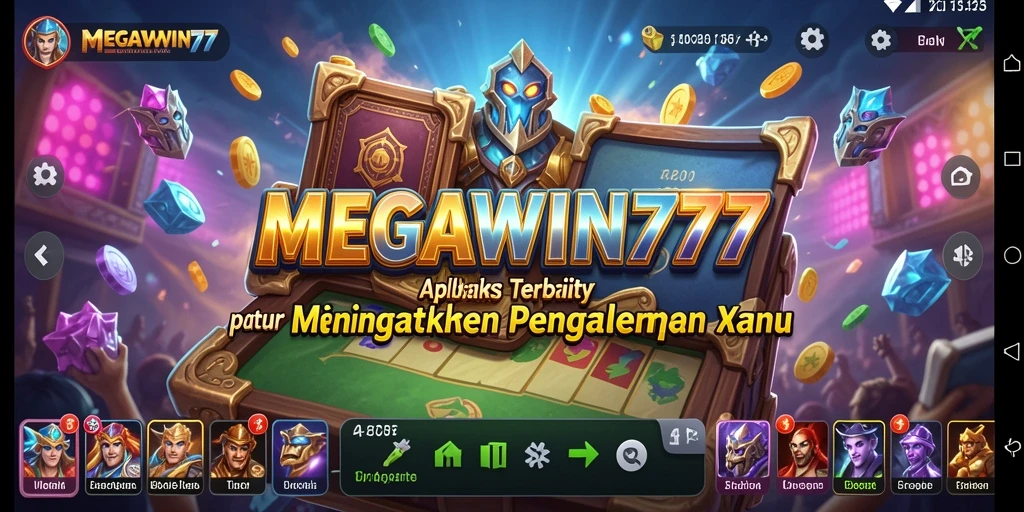 Screenshot utama MEGAWIN777 menunjukkan tampilan antarmuka aplikasi Utility yang intuitif.