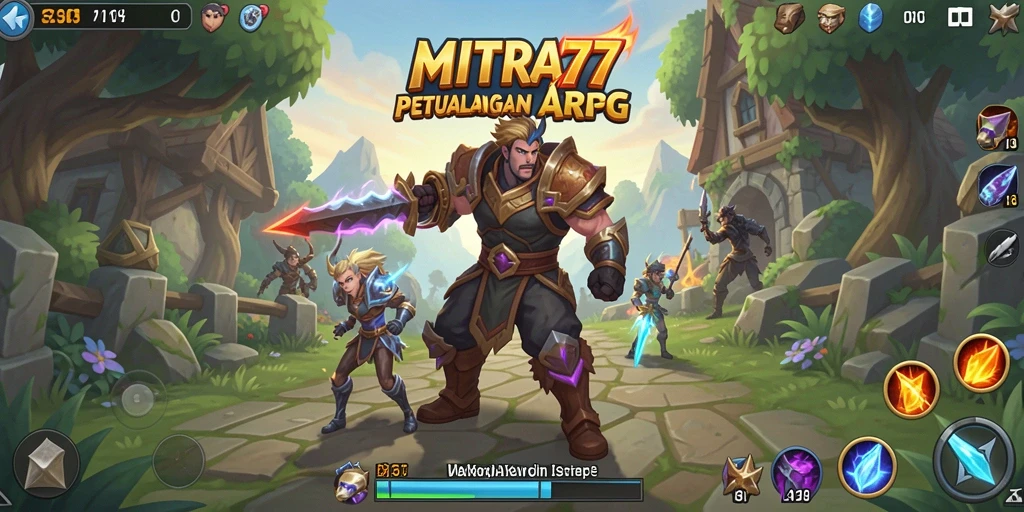 Screenshot gameplay MITRA77 menampilkan aksinya yang menegangkan dalam dunia ARPG.