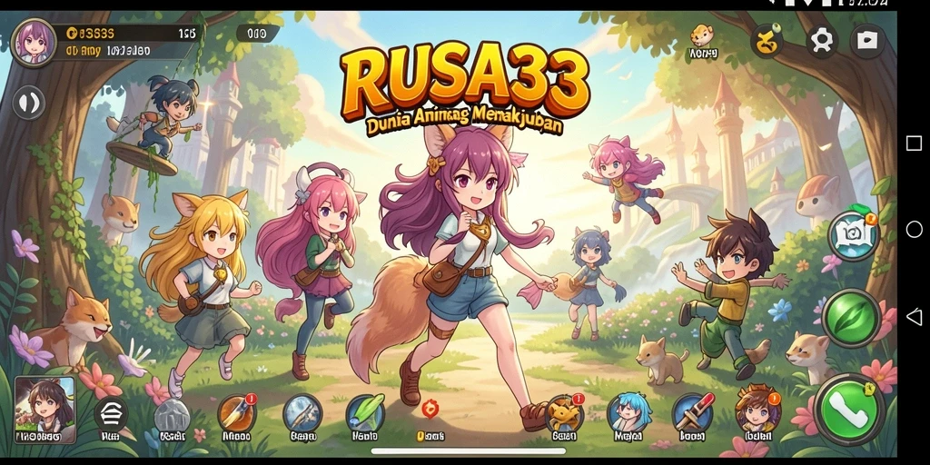 Screenshot menunjukkan karakter anime dalam aksi pertarungan epik.