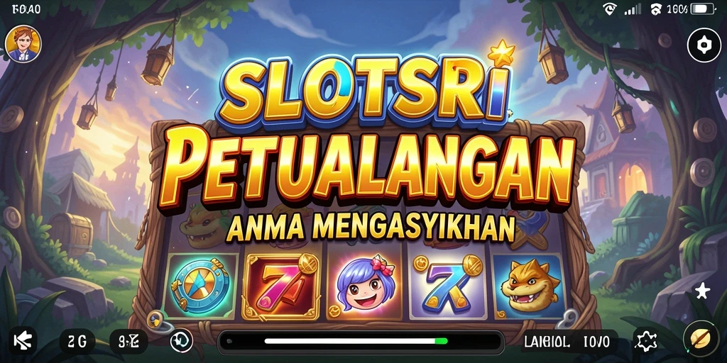 Screenshot gameplay SLOTSRI dengan karakter anime yang menarik dan efek visual menawan.